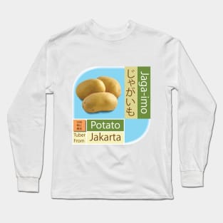 Jagaimo (じゃがいも) Tuber From Jakarta (Potato) Long Sleeve T-Shirt